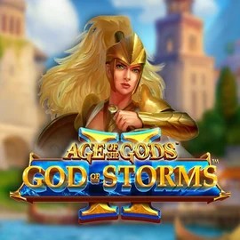 Age Of The Gods: God Of Storms 2 logo by Playtech Azurslot Casino