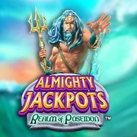 Almighty Jackpots – Realm of Poseidon game by Novomatic – logo hosted on Azurslot Casino