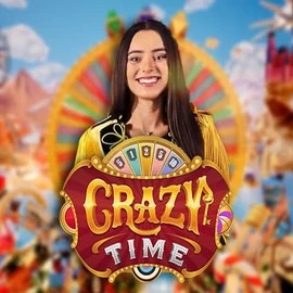Crazy Time by Evolution, showcased at azurslot-casino.org – game logo