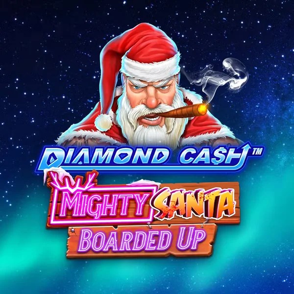 Diamond Cash Mighty Santa Boarded Up casino game by Greentube – featured logo at Azurslot Casino