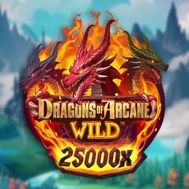 Dragons of Arcane Wild logo by Foxium at Azurslot Casino