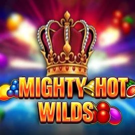 Mighty Hot Wilds slot logo by Inspired Gaming at Azurslot Casino
