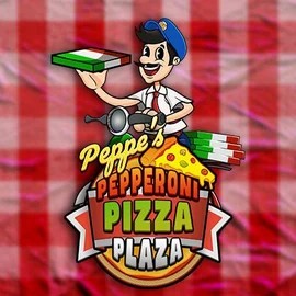 Peppe’s Pepperoni Pizza Plaza logo by Pragmatic Play at Azurslot Casino