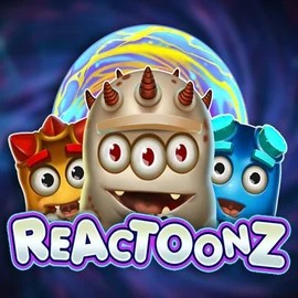 Slots logo of Reactoonz from Play'n GO at Azurslot Casino