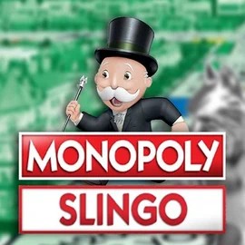 Slingo Monopoly slot logo by Gaming Realms at Azurslot Casino