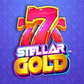 Stellar Gold logo by Snowborn Games at Azurslot Casino
