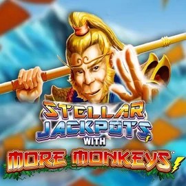 Stellar Jackpots with More Monkeys game by Lightning Box Game – logo hosted on Azurslot Casino