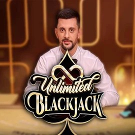 Unlimited Blackjack logo by Ezugi at Azurslot Casino